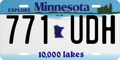 MN license plate 771UDH