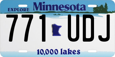MN license plate 771UDJ