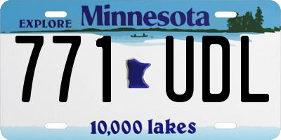 MN license plate 771UDL