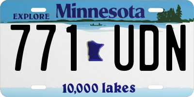 MN license plate 771UDN