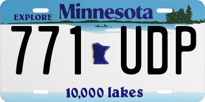 MN license plate 771UDP