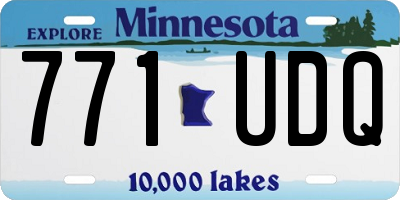 MN license plate 771UDQ