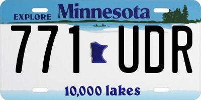 MN license plate 771UDR