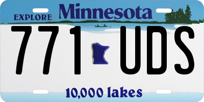 MN license plate 771UDS