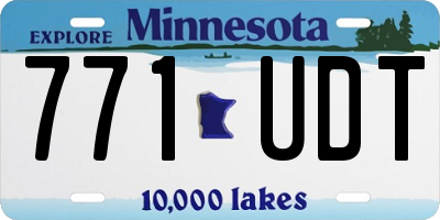 MN license plate 771UDT