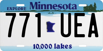 MN license plate 771UEA