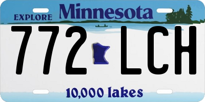 MN license plate 772LCH