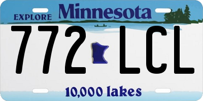 MN license plate 772LCL