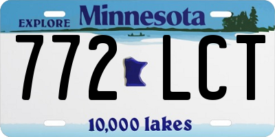 MN license plate 772LCT