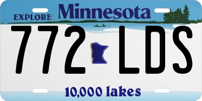 MN license plate 772LDS
