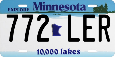 MN license plate 772LER