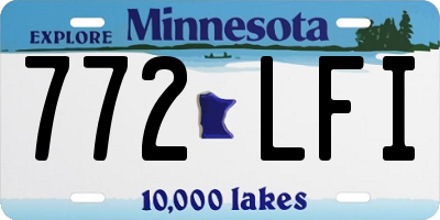 MN license plate 772LFI