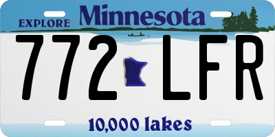 MN license plate 772LFR