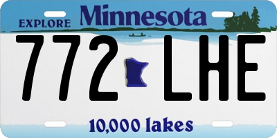 MN license plate 772LHE