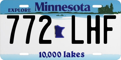 MN license plate 772LHF