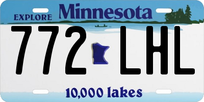 MN license plate 772LHL