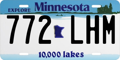 MN license plate 772LHM