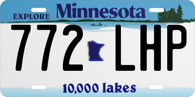 MN license plate 772LHP