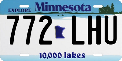 MN license plate 772LHU