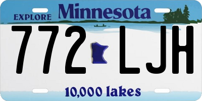 MN license plate 772LJH