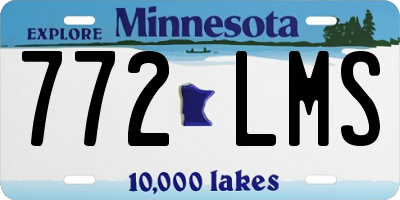 MN license plate 772LMS