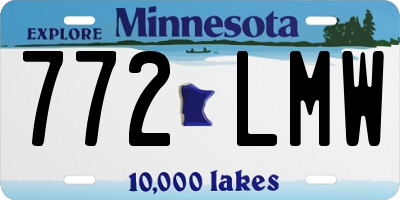 MN license plate 772LMW