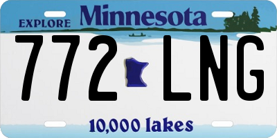 MN license plate 772LNG