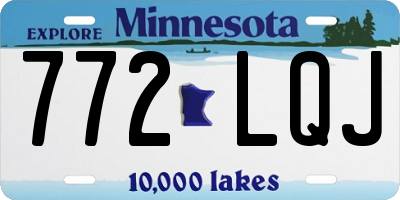 MN license plate 772LQJ