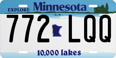 MN license plate 772LQQ