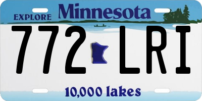 MN license plate 772LRI