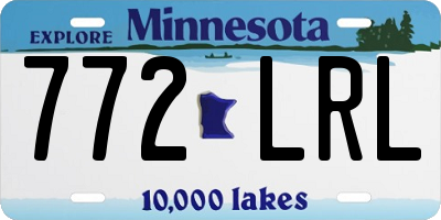 MN license plate 772LRL