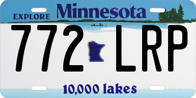 MN license plate 772LRP