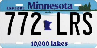 MN license plate 772LRS