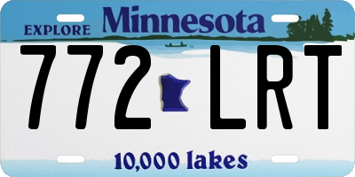 MN license plate 772LRT