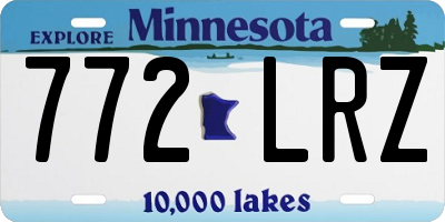 MN license plate 772LRZ