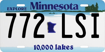 MN license plate 772LSI