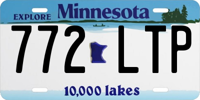 MN license plate 772LTP