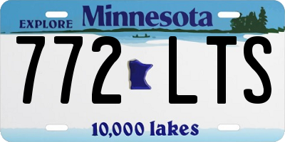 MN license plate 772LTS