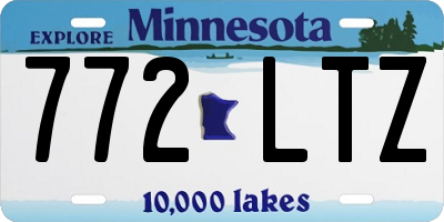 MN license plate 772LTZ