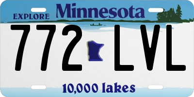 MN license plate 772LVL