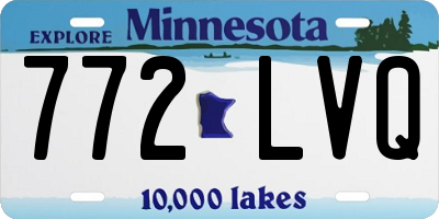 MN license plate 772LVQ