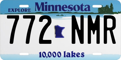 MN license plate 772NMR