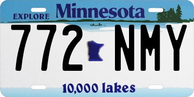 MN license plate 772NMY