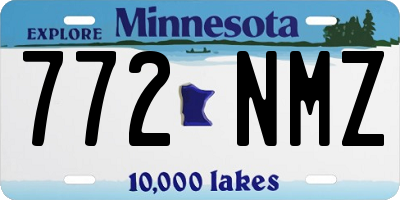 MN license plate 772NMZ