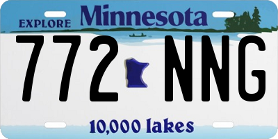 MN license plate 772NNG