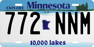 MN license plate 772NNM