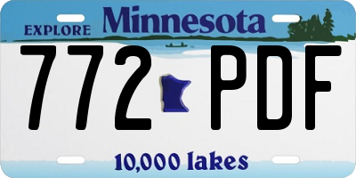 MN license plate 772PDF