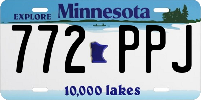 MN license plate 772PPJ