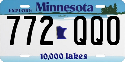 MN license plate 772QQO