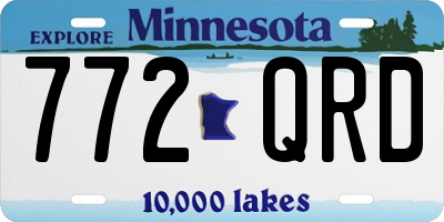 MN license plate 772QRD